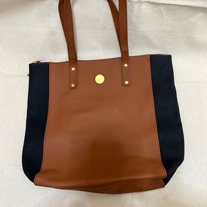 Joy Mangano Leather Tote- new